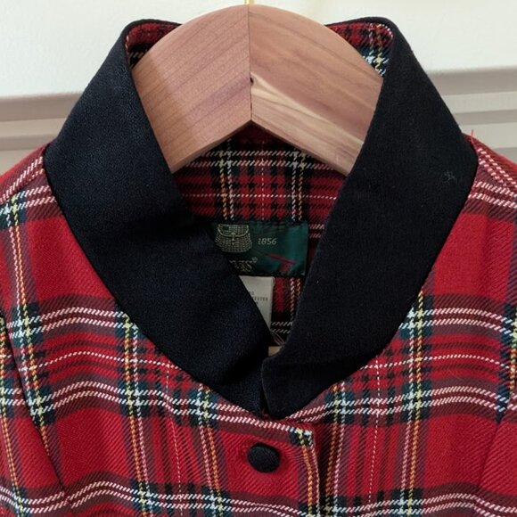 Red Tartan Plaid Dress, Orvis, Jessica Howard, size 12 - Picture 5 of 14